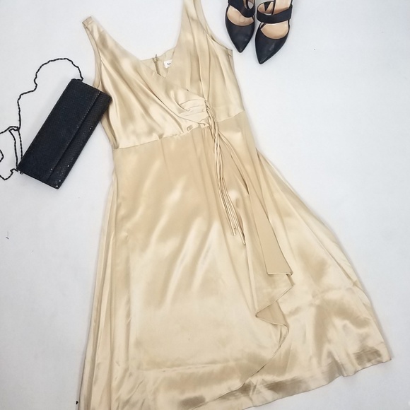 Antonio Gual Dresses & Skirts - NWT Antonio Gual 100% Silk Dress Champagne 12